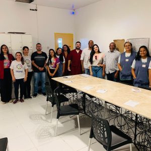 Diretoria do Sinterp/MA em visita a Escola Sagres divulgando o fechamento da CCT 2024/25