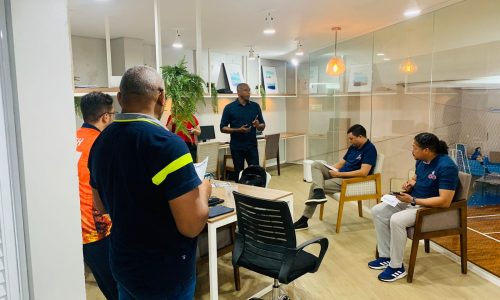 Diretoria do Sinterp/MA em visita a Escola Maple Bear para informar aos trabalhadores sobre o fechamento da CCT 2024/2025 e realizar campanha de sindicalização.